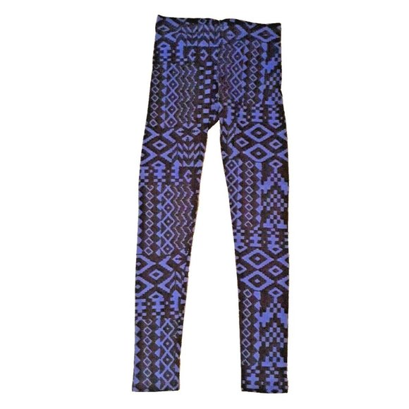 MILKY WAY Women's  Cotton Blend Leggings Blue Black - Picture 1 of 1
